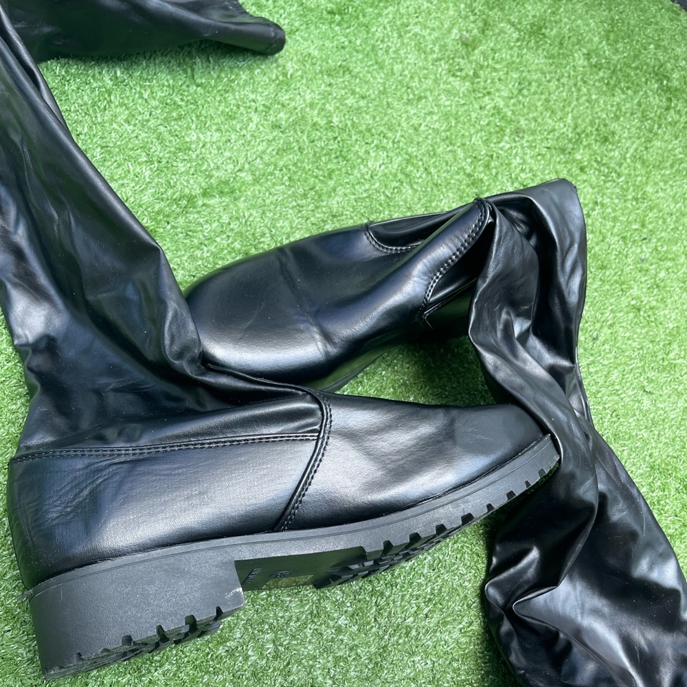 Black Leather Women's Boots
